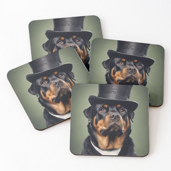Item preview, Rottweiler in a top hat VII designed and sold by BlacCollection.