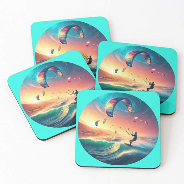 Item preview, Kitesurfing under the colored sky designed and sold by Lyavalio.