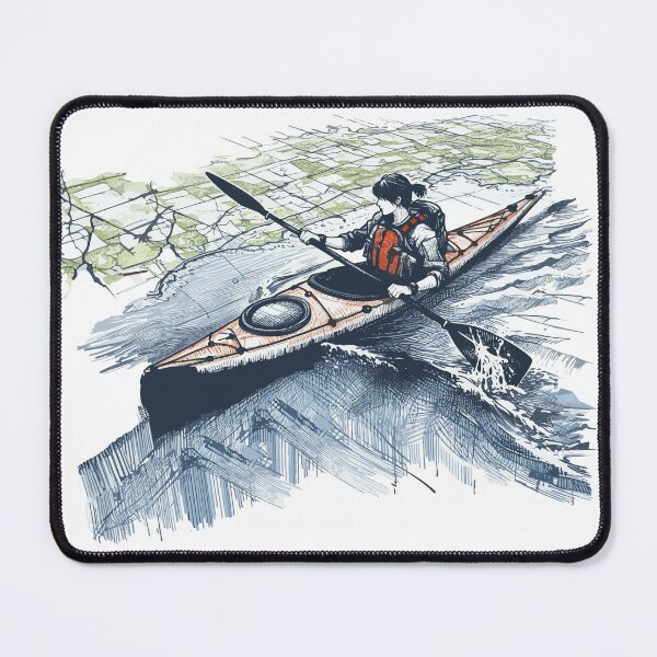 Item preview, Kayak paddler on field trip designed and sold by Kajakfoto.