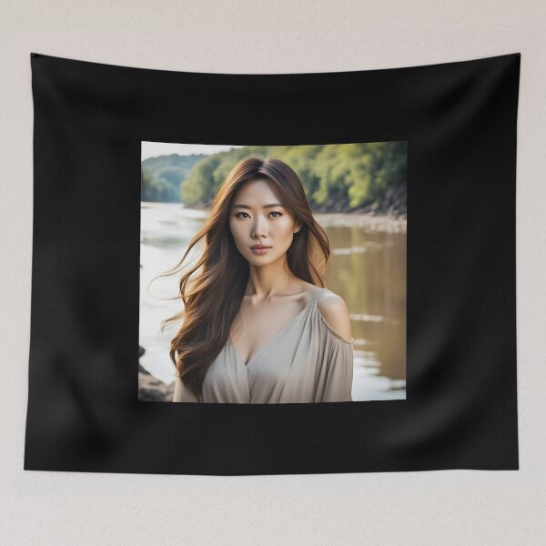 Item preview, Attractive Asian Lady designed and sold by AICreativeArts.