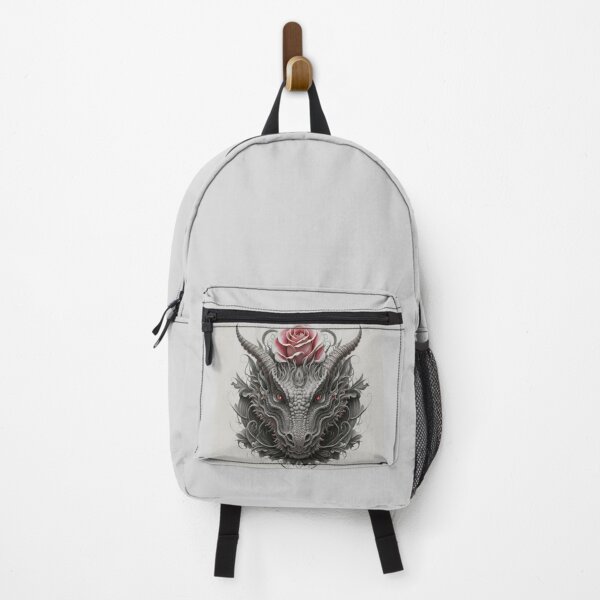 Item preview, gray dragon with a rose designed and sold by MazoreDisign.