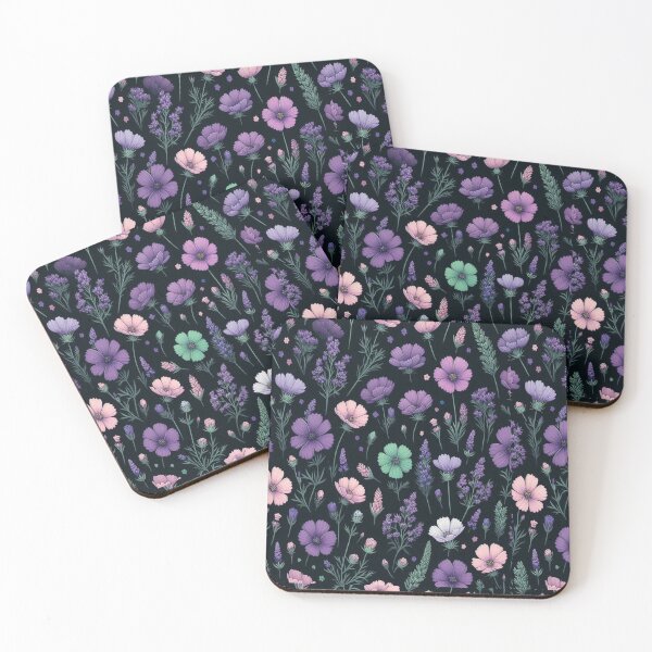 Item preview, Lavender and Carnation Flowers ; Floral Pattern designed and sold by PatternInArt.