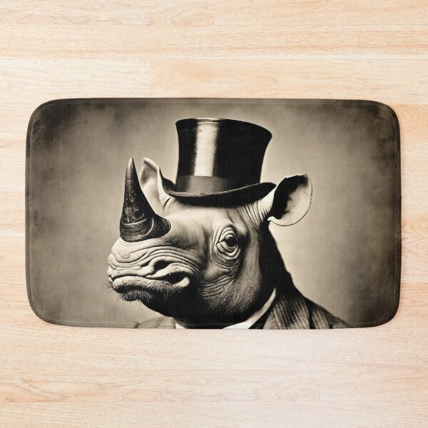 Item preview, Rhinoceros Portrait Victorian Artistic Gift Fashion Animal  designed and sold by popanato.