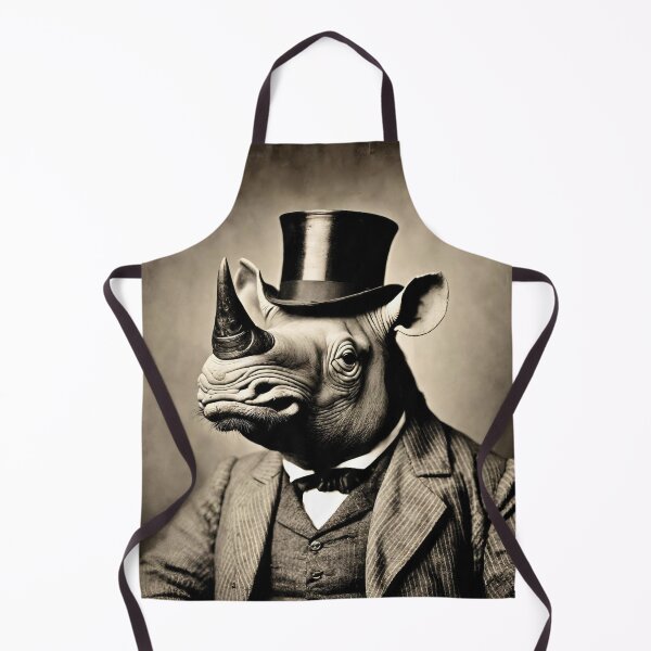 Item preview, Rhinoceros Portrait Victorian Artistic Gift Fashion Animal  designed and sold by popanato.