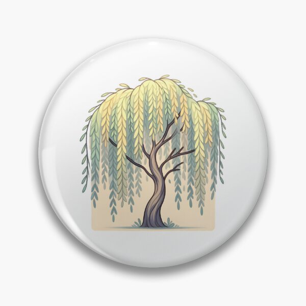 Item preview, Willow Tree with Falling Leaves designed and sold by UmbrellaStudio1.