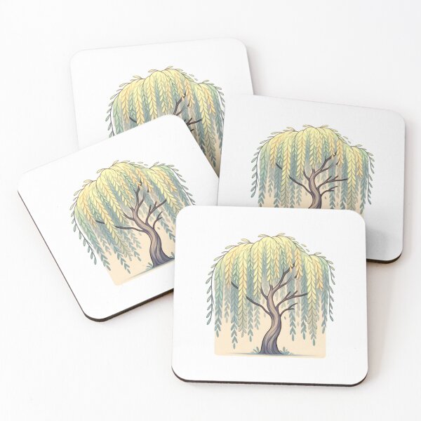Item preview, Willow Tree with Falling Leaves designed and sold by UmbrellaStudio1.