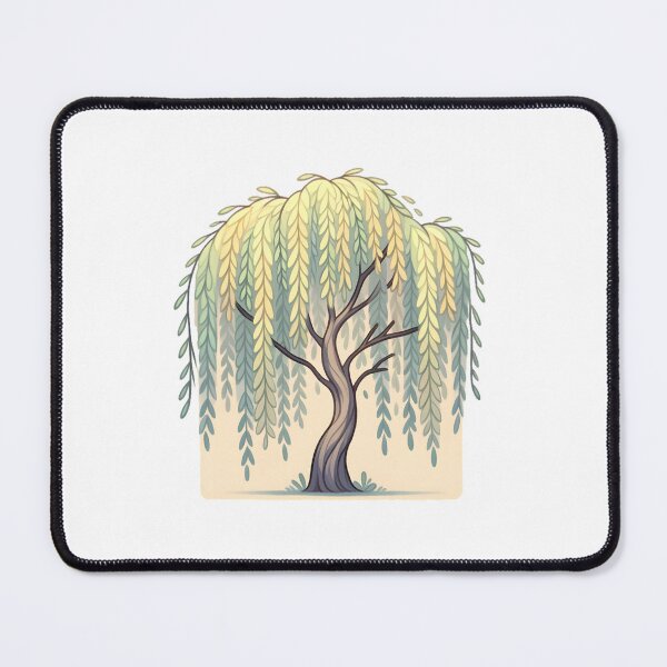 Item preview, Willow Tree with Falling Leaves designed and sold by UmbrellaStudio1.