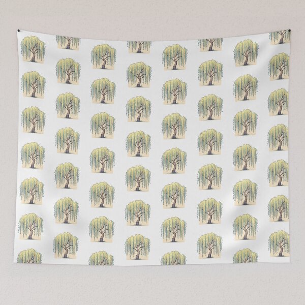 Item preview, Willow Tree with Falling Leaves designed and sold by UmbrellaStudio1.