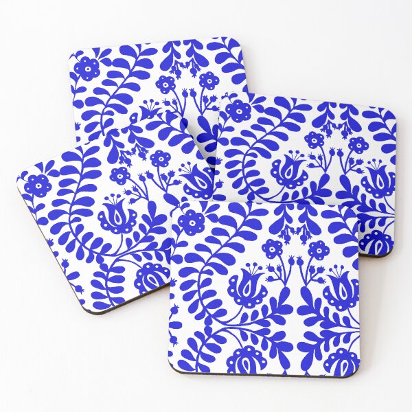 Item preview, Blue flowers pattern designed and sold by SumireSato4.