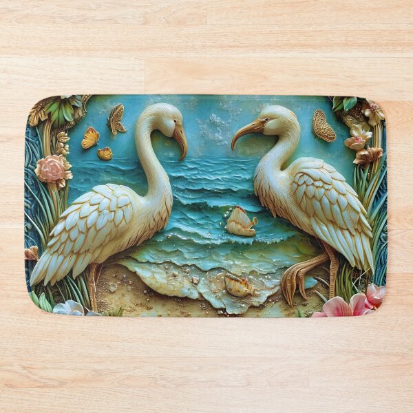 Item preview, Tranquil Waters: Cranes and Florals in Harmony designed and sold by stevepmp.