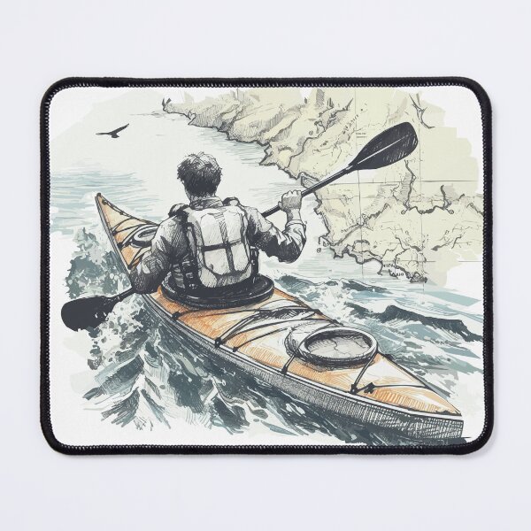 Item preview, Kayak paddler on field trip designed and sold by Kajakfoto.