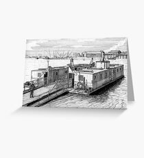179 - HIGH FERRY, BLYTH - DAVE EDWARDS - INK 1990 Greeting Card
