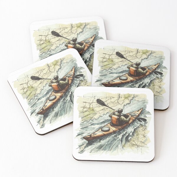 Item preview, Kayak paddler on field trip designed and sold by Kajakfoto.