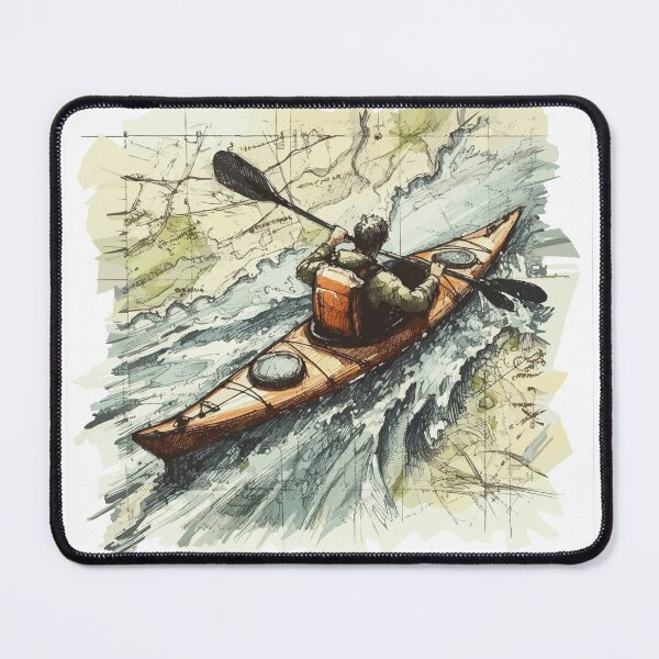 Item preview, Kayak paddler on field trip designed and sold by Kajakfoto.