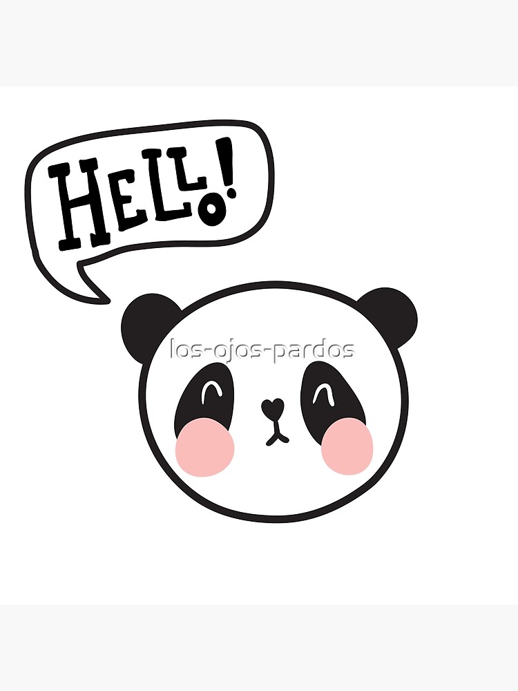 Affiche Panda garçon - Hello Bonheur !