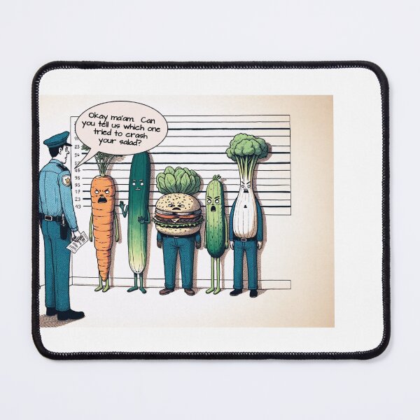 Item preview, Burger crashes salad! designed and sold by FamouslyStupid.