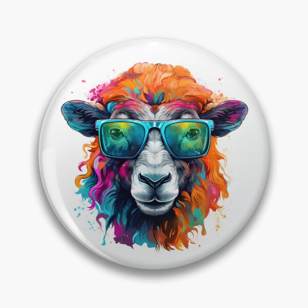 Item preview, Colorful sheep with glases designed and sold by ZefirDesign.