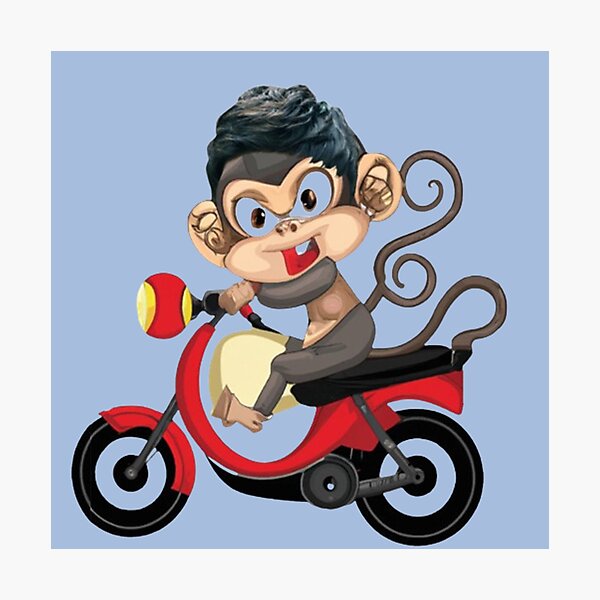 Item preview, Crazy Motorcycler Monkey designed and sold by myfavoritegifts.