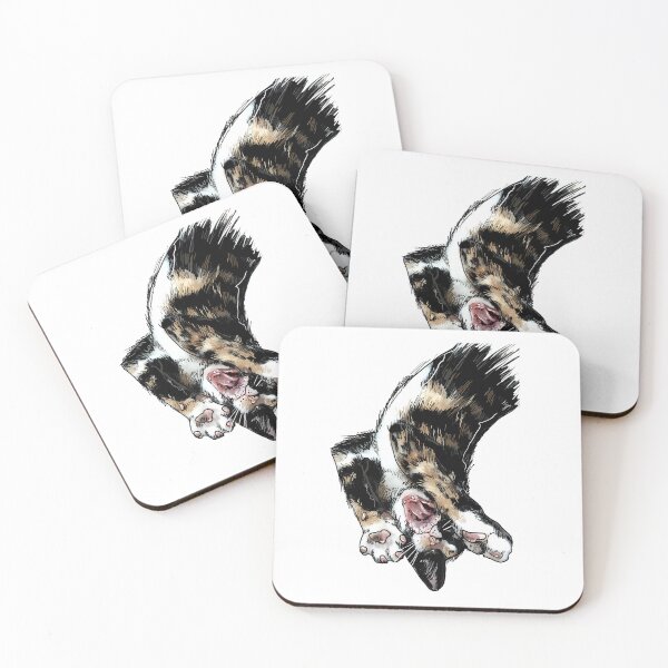 Item preview, Yawning, spotted cat - for slow life and cat lovers designed and sold by StalmaskyArt.