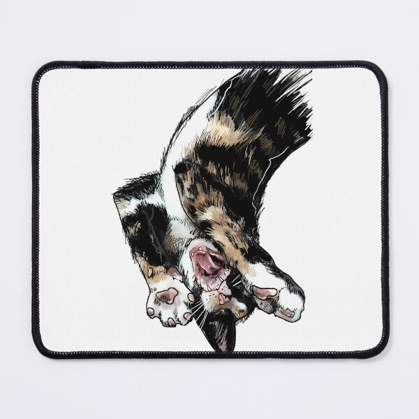 Item preview, Yawning, spotted cat - for slow life and cat lovers designed and sold by StalmaskyArt.