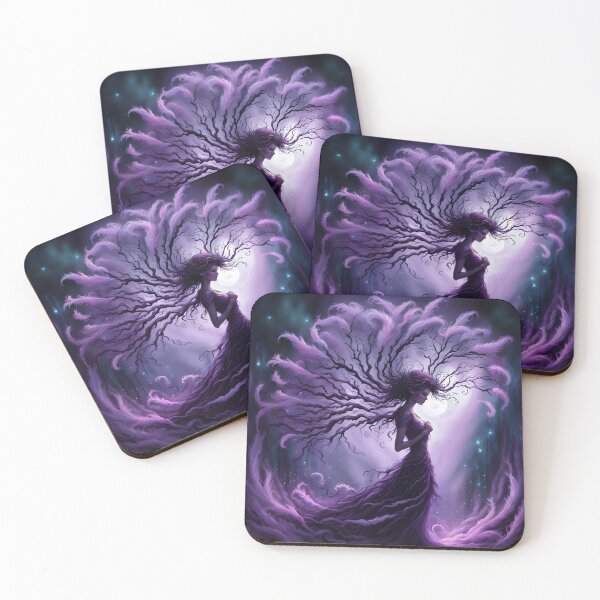 Item preview, Purple Plume Tree Fairy - Changeling designed and sold by Bright-Moonrise.