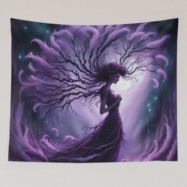 Item preview, Purple Plume Tree Fairy - Changeling designed and sold by Bright-Moonrise.
