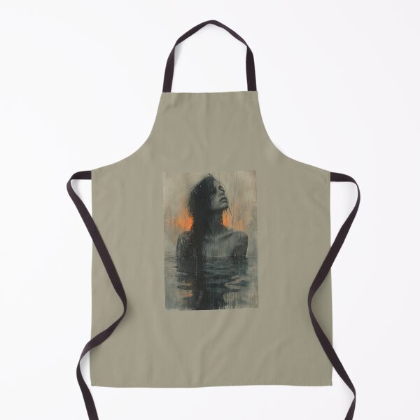 Item preview, lady in water, abstract oil painting designed and sold by UmagineArts.