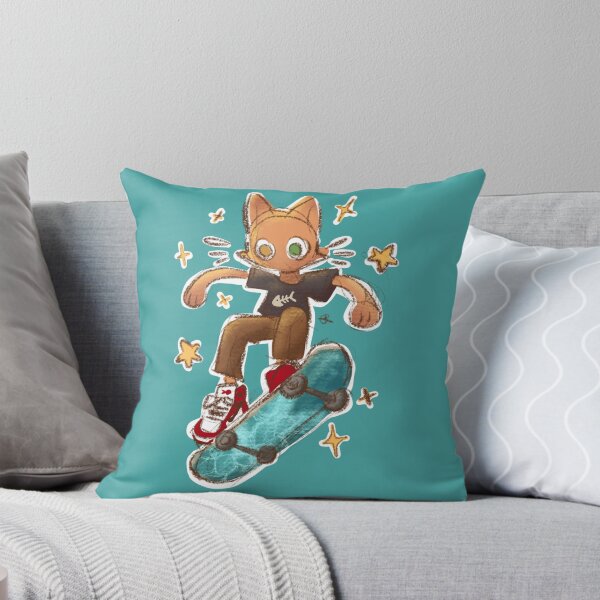 Item preview, Cat on a skateboard colored sketch  designed and sold by xStarGazerx.