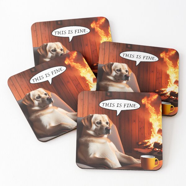 Item preview, THIS IS FINE designed and sold by That Store With the Fun Stuff.