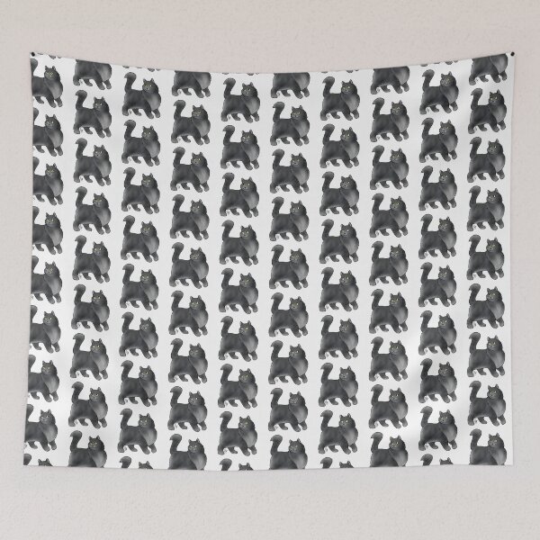 Item preview, Cat - Turkish Angora - Smoke designed and sold by Jennifer Stolzer.