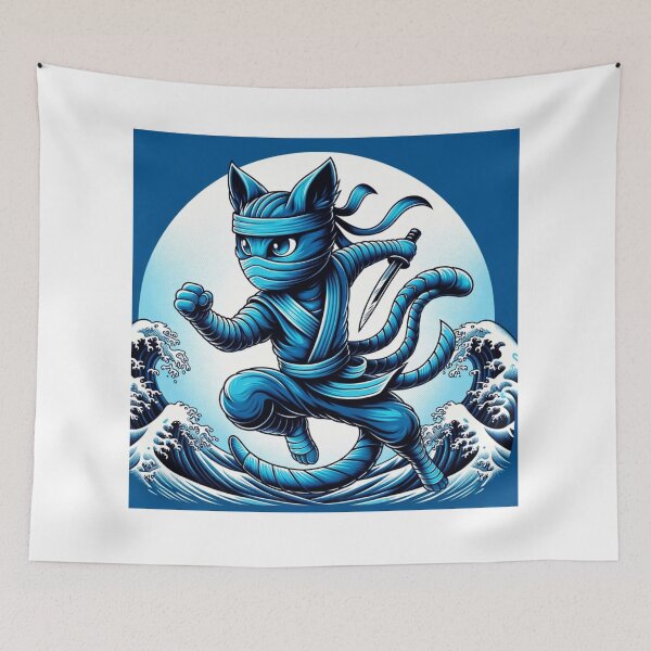 Item preview, Ninja cat with water powers designed and sold by T2-jn.