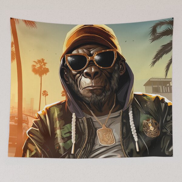 Item preview, Monkey | Hip Hop style designed and sold by ComicsFactory.
