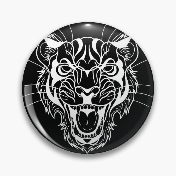 Item preview, Traditional tiger tattoo (white variant) designed and sold by Laura-Jones.