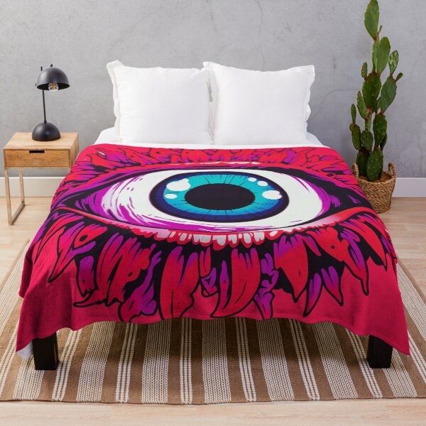 Item preview, Trippy Acid LSD Colorful Vibrant Psychedelic Horror Eye designed and sold by PrintShangri-La.