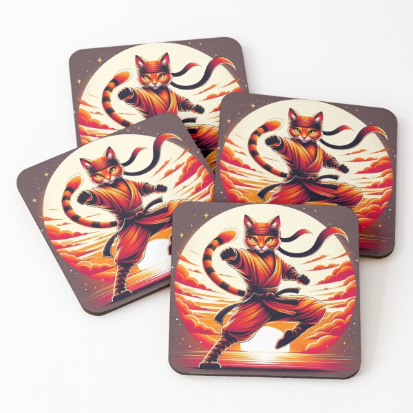 Item preview, Ninja cat at sunset designed and sold by T2-jn.