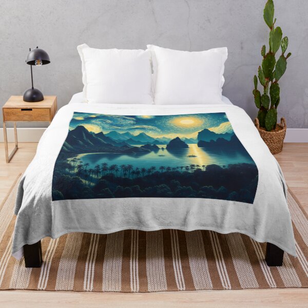 Artikelvorschau, Palawan, Philippinen, Design im Stil von Vincent van Gogh Sternennacht entworfen und verkauft von CreativeSparkzz.