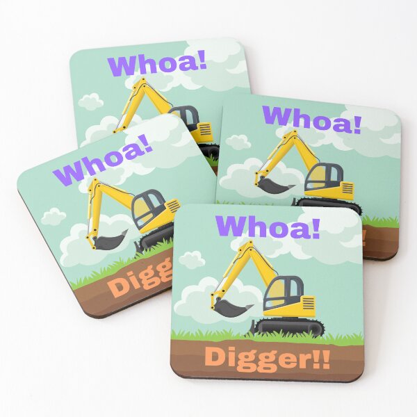 Item preview, Whoa! Digger!! Fun Excavator designed and sold by HareTodayDesign.