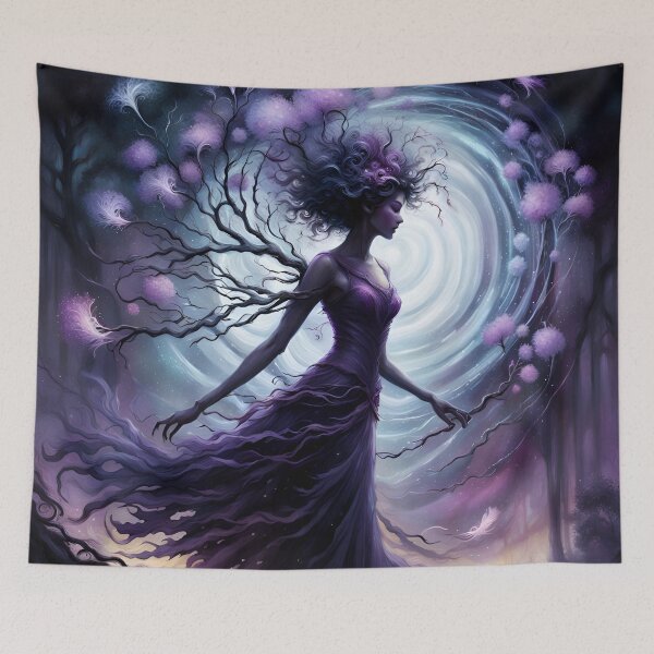 Item preview, Purple Plume Tree Fairy - Through the Fairy Portal designed and sold by Bright-Moonrise.