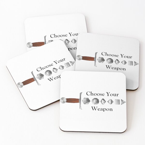Item preview, Choose Your Weapon (black text) designed and sold by KenLeistman.