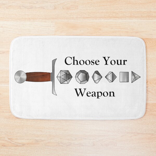 Item preview, Choose Your Weapon (black text) designed and sold by KenLeistman.