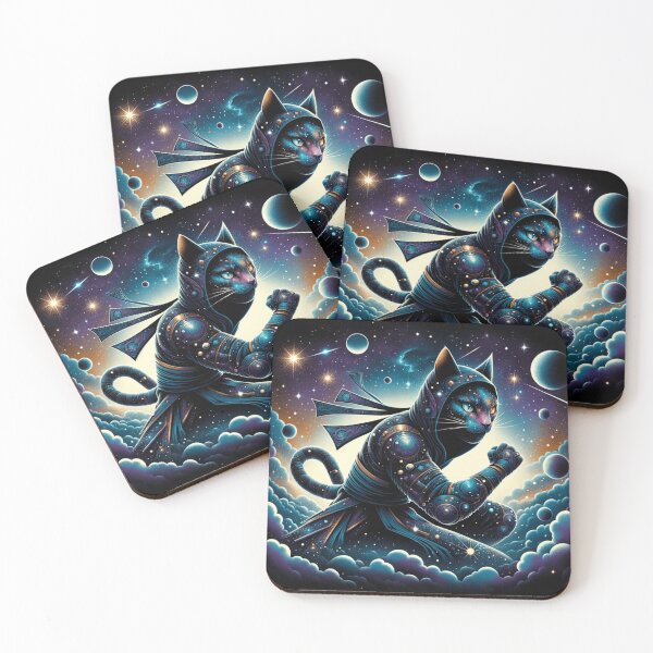 Item preview, Cosmic ninja cat designed and sold by T2-jn.