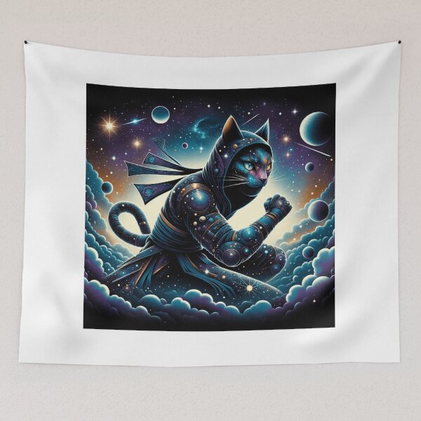 Item preview, Cosmic ninja cat designed and sold by T2-jn.