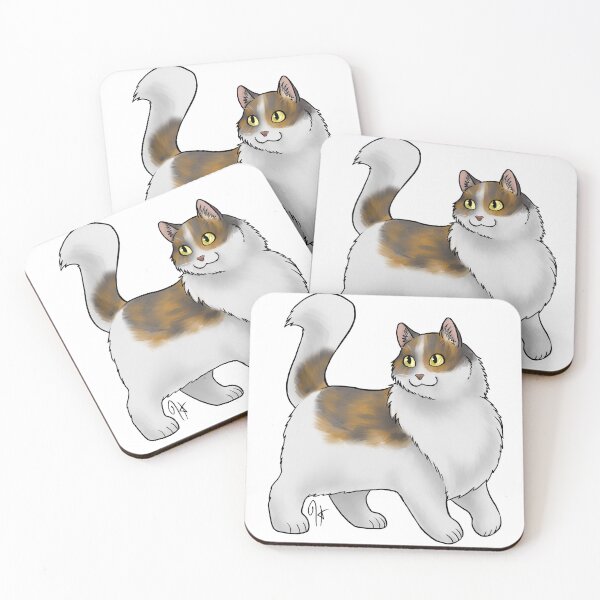 Item preview, Cat - Turkish Angora - Calico designed and sold by Jennifer Stolzer.