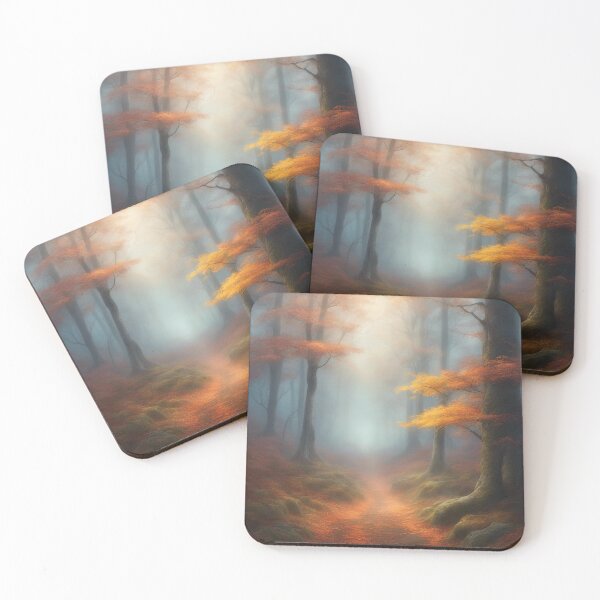 Item preview, Misty autumn forest designed and sold by occorocks.