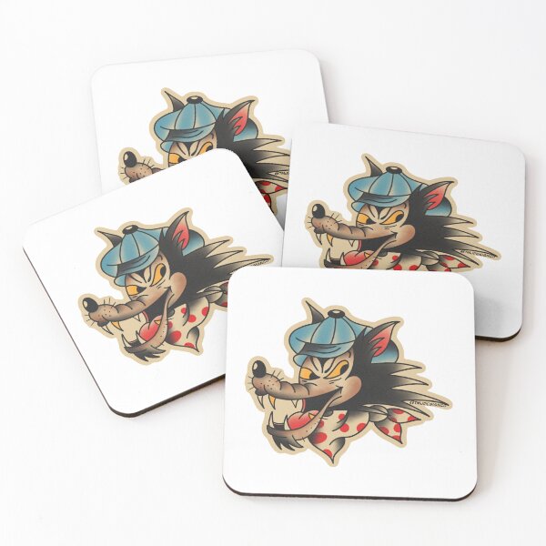 Item preview, Traditional Wolf Tattoo Sticker designed and sold by TMJ Design Co.