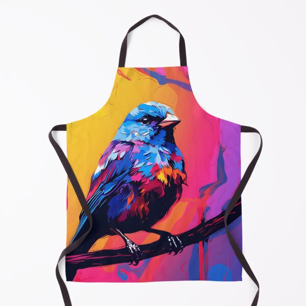 Artikelvorschau, Finken-Vogel-Porträtkunst. Tier bunt. Tierkissen. entworfen und verkauft von formform.