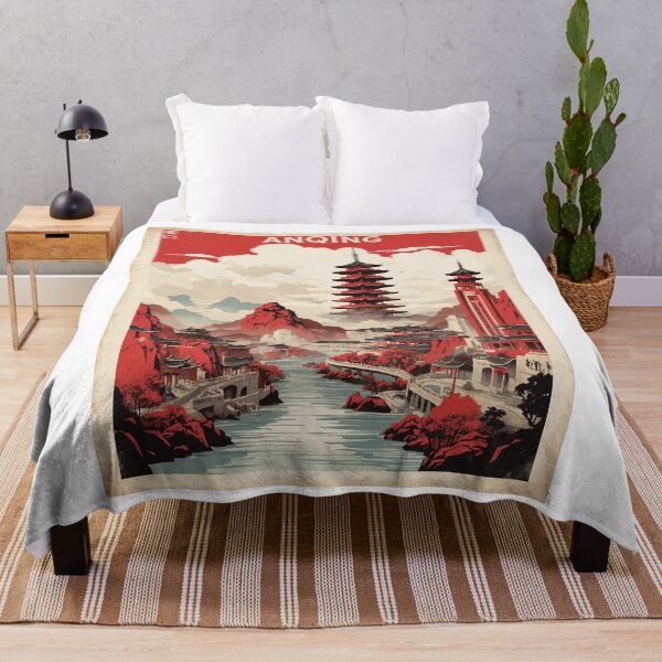 Item preview, Anqing China Vintage Poster Tourism  designed and sold by TravelersGems.