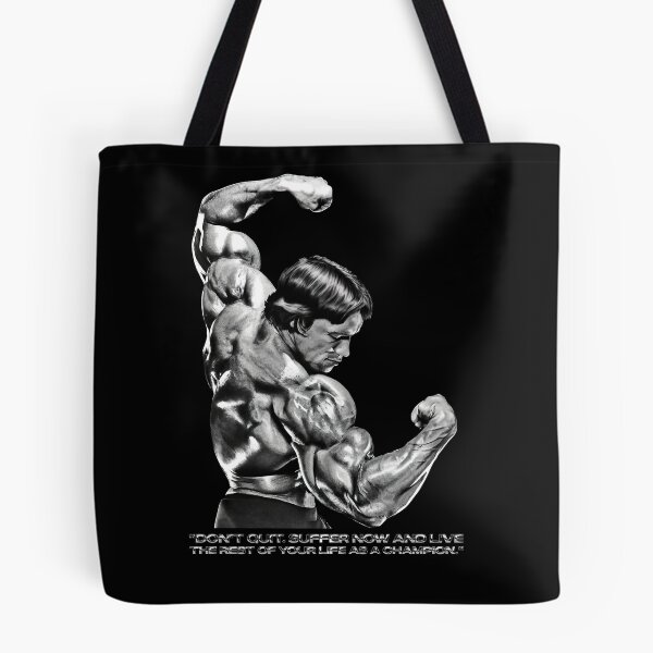 Item preview, Stoic Quote "Don't quit. Suffer now and live the rest of your life as a champion." Muhammad Ali. Arnold Schwarzenegger Fan art designed and sold by HuzaifaNaveedh.