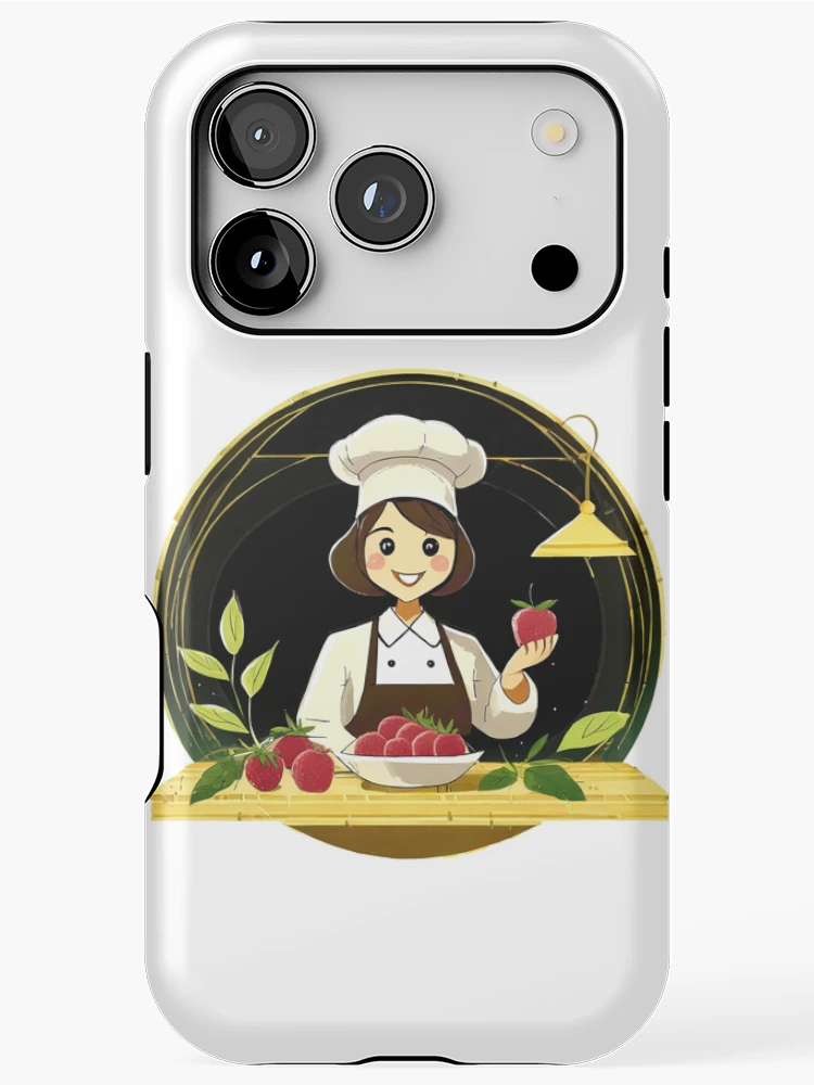 Thumbnail 1 of 4, iPhone Case, Smiling Raspberry Chef designed and sold by omerfdln34.