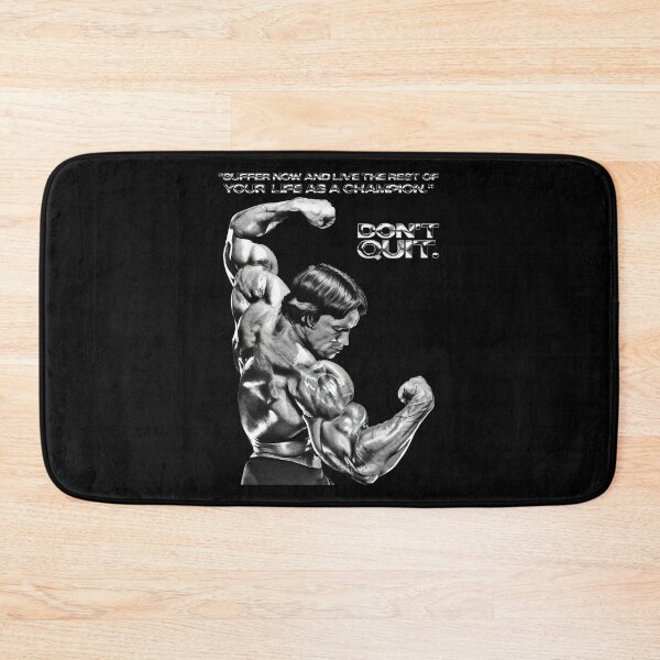 Item preview, Stoic Quote "Don't quit. Suffer now and live the rest of your life as a champion." Muhammad Ali. Arnold Schwarzenegger Fan art designed and sold by HuzaifaNaveedh.